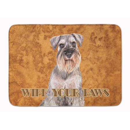Carolines Treasures Schnauzer Wipe Your Paws Machine Washable Memory Foam Mat KJ1220RUG
